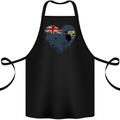 Love Flag Saint Helena Football Cotton Apron 100% Organic Black