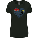 Love Flag Saint Helena Football Womens Wider Cut T-Shirt Black