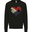 Love Flag Saint Martin Football Mens Sweatshirt Jumper Black