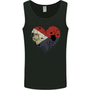 Love Flag Saint Martin Football Mens Vest Tank Top Black