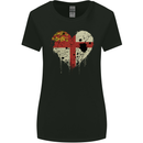 Love Flag Sark Football Womens Wider Cut T-Shirt Black