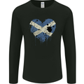 Love Flag Scotland Scottish Football Rugby Mens Long Sleeve T-Shirt Black