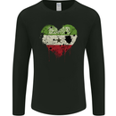 Love Flag Somaliland Football Mens Long Sleeve T-Shirt Black