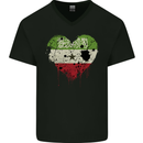 Love Flag Somaliland Football Mens V-Neck Cotton T-Shirt Black