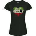 Love Flag Somaliland Football Womens Petite Cut T-Shirt Black
