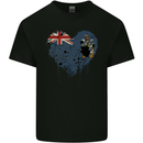 Love Flag South Georgia and Sandwich Islands Mens Cotton T-Shirt Tee Top Black