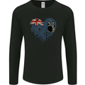 Love Flag South Georgia and Sandwich Islands Mens Long Sleeve T-Shirt Black