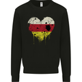 Love Flag South Ossetia Football Mens Sweatshirt Jumper Black