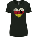 Love Flag South Ossetia Football Womens Wider Cut T-Shirt Black