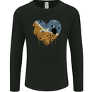Love Flag Tierra del Fuego Province Argentina Mens Long Sleeve T-Shirt Black