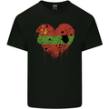 Love Flag Transnistria Football Mens Cotton T-Shirt Tee Top Black