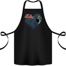 Love Flag Tristan da Cunha Football Cotton Apron 100% Organic Black