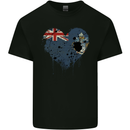 Love Flag Tristan da Cunha Football Mens Cotton T-Shirt Tee Top Black