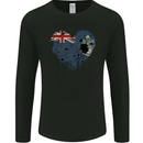 Love Flag Tristan da Cunha Football Mens Long Sleeve T-Shirt Black