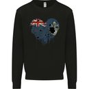 Love Flag Tristan da Cunha Football Mens Sweatshirt Jumper Black