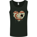 Love Flag Turkish Republic of Northern Cyprus Mens Vest Tank Top Black