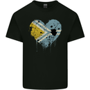 Love Flag Tuva Football Kids T-Shirt Childrens Black