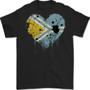 Love Flag Tuva Football Mens Gildan Cotton T-Shirt Black