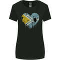 Love Flag Tuva Football Womens Wider Cut T-Shirt Black