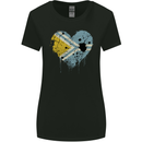 Love Flag Tuva Football Womens Wider Cut T-Shirt Black