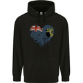 Love Flag Virgin Islands UK Football Childrens Kids Hoodie Black