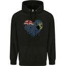 Love Flag Virgin Islands UK Football Childrens Kids Hoodie Black