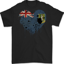 Love Flag Virgin Islands UK Football Mens Gildan Cotton T-Shirt Black