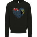 Love Flag Virgin Islands UK Football Mens Sweatshirt Jumper Black