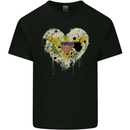 Love Flag Virgin Islands US Football Kids T-Shirt Childrens Black