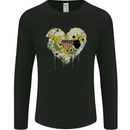 Love Flag Virgin Islands US Football Mens Long Sleeve T-Shirt Black