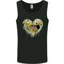 Love Flag Virgin Islands US Football Mens Vest Tank Top Black