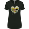 Love Flag Virgin Islands US Football Womens Wider Cut T-Shirt Black