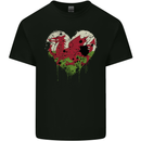 Love Flag Wales Welsh Football Rugby Mens Cotton T-Shirt Tee Top Black