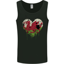 Love Flag Wales Welsh Football Rugby Mens Vest Tank Top Black