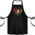 Love Flag Western Sahara Football Cotton Apron 100% Organic Black