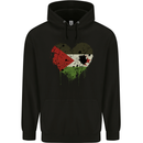 Love Flag Western Sahara Football Mens 80% Cotton Hoodie Black