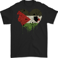 Love Flag Western Sahara Football Mens Gildan Cotton T-Shirt Black