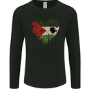 Love Flag Western Sahara Football Mens Long Sleeve T-Shirt Black