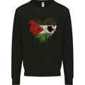 Love Flag Western Sahara Football Mens Sweatshirt Jumper Black