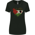 Love Flag Western Sahara Football Womens Wider Cut T-Shirt Black