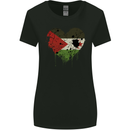 Love Flag Western Sahara Football Womens Wider Cut T-Shirt Black