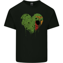 Love Flag Zambia Zambian Football Kids T-Shirt Childrens Black