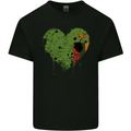 Love Flag Zambia Zambian Football Mens Cotton T-Shirt Tee Top Black