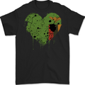 Love Flag Zambia Zambian Football Mens Gildan Cotton T-Shirt Black