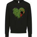 Love Flag Zambia Zambian Football Mens Sweatshirt Jumper Black