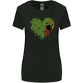 Love Flag Zambia Zambian Football Womens Wider Cut T-Shirt Black