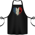 Love France Flag French Day Football Rugby Cotton Apron 100% Organic Black