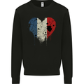 Love France Flag French Day Football Rugby Mens Sweatshirt Jumper Black