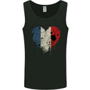 Love France Flag French Day Football Rugby Mens Vest Tank Top Black