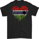 Love Gambia Flag Gambian Day Football Mens Gildan Cotton T-Shirt Black